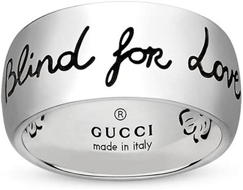 blind for love gucci ring|Gucci gold textured icon ring.